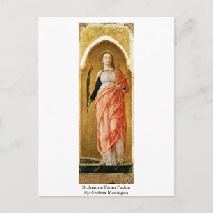 Postal St.Justine De Padua Por Andrea Mantegna