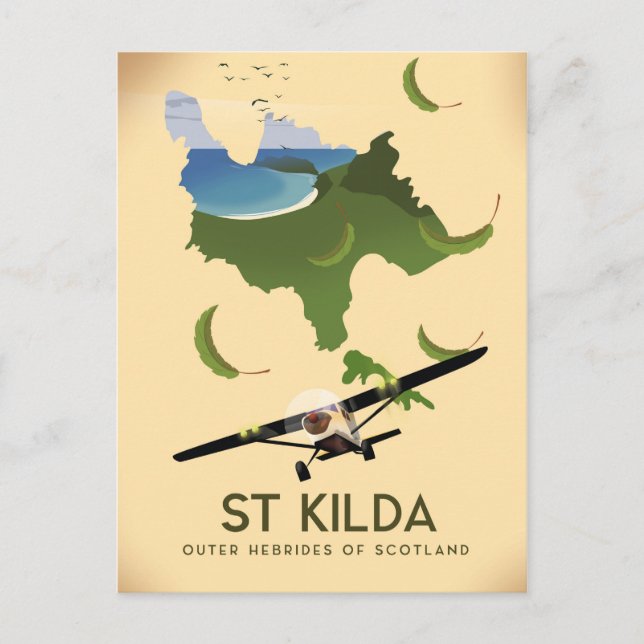 Postal St Kilda, Hébridas Exteriores Escocia (Anverso)