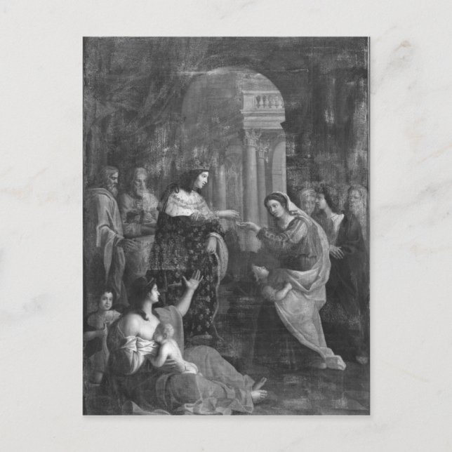 Postal St. Louis distribuyendo limosnas (Anverso)