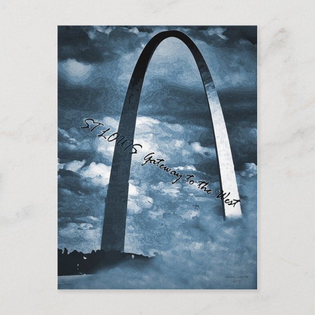 Postal ST LOUIS - Gateway to West (Anverso)