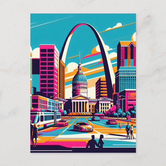 Postal St Louis, Missouri | El Arco De La Puerta De Enlac (Anverso)