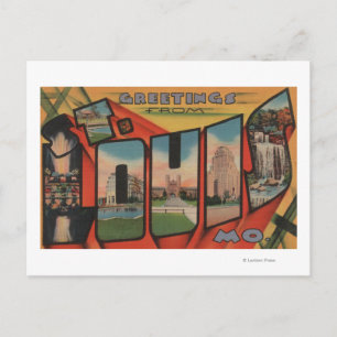 Postal St. Louis, Missouri - Escenas de letras grandes 2