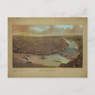 Postal St. Louis Missouri por George Degen de 1873