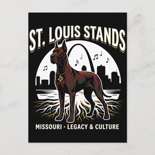 Postal St. Louis Stands Great Dane Cultural Legacy Art (Anverso)