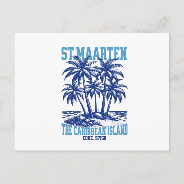 Postal St. Maarten, Île Tropicale Caraïbes (Anverso)