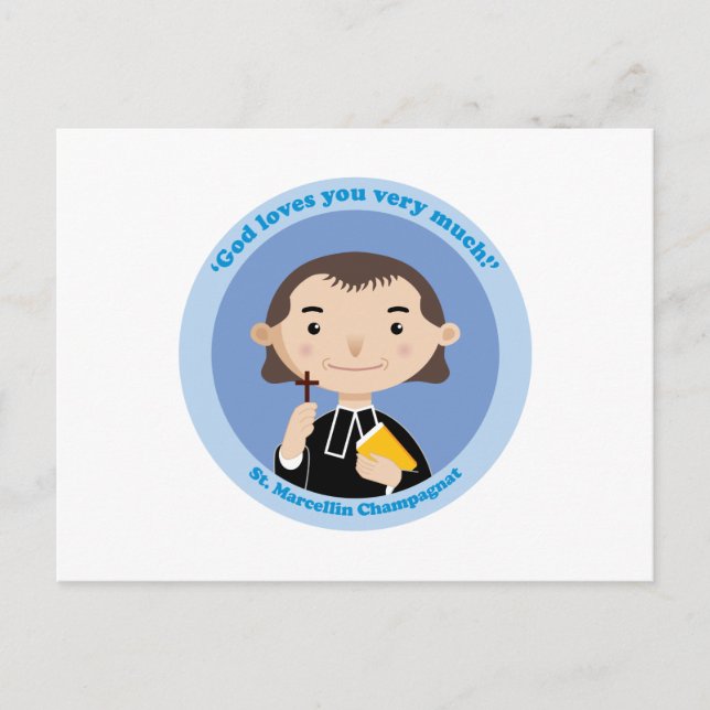 Postal St. Marcellin Champagnat (Anverso)