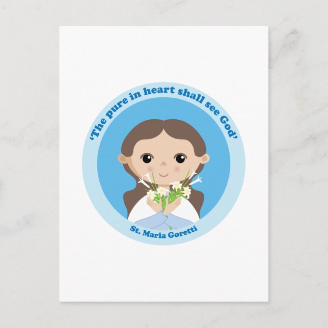 Postal St. Maria Goretti (Anverso)
