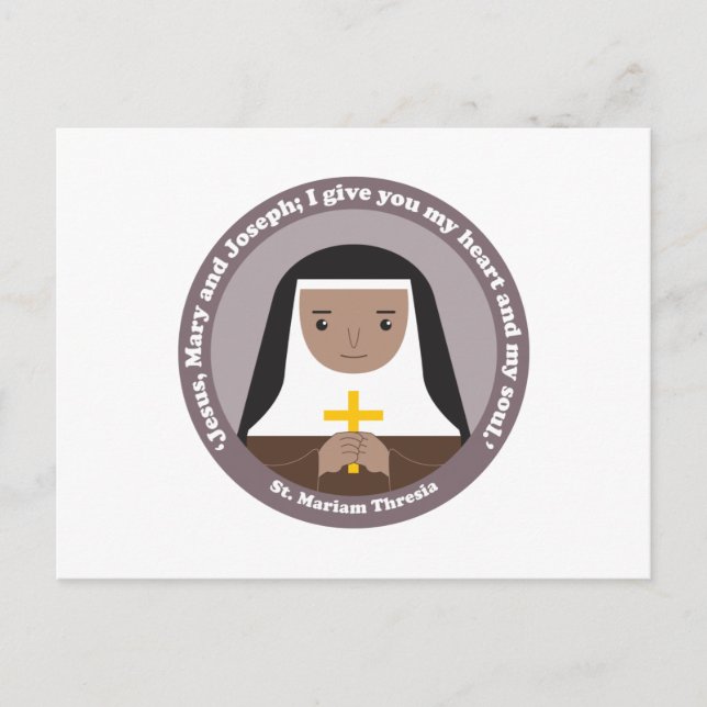 Postal St. Mariam Thresia (Anverso)