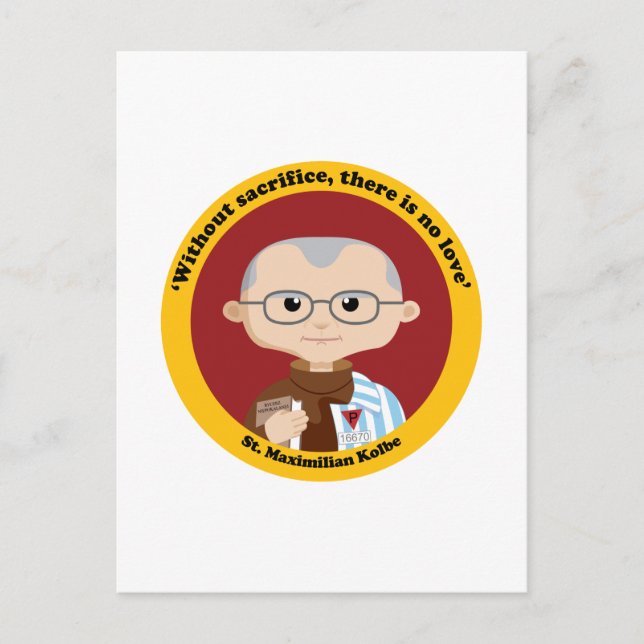 Postal St. Maximilian Kolbe (Anverso)