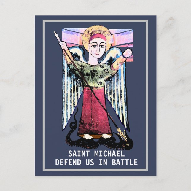 Postal St Michael defend us  (Anverso)