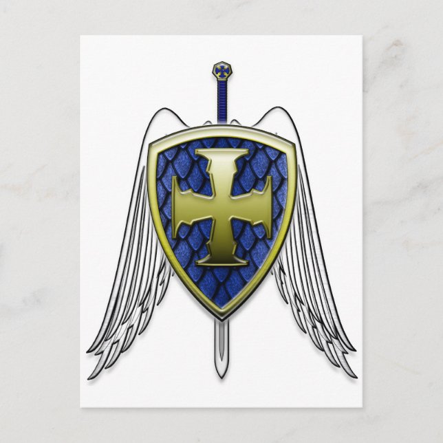 Postal St Michael - Dragon Scale Shield (Anverso)
