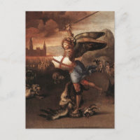 St. Michael por Raphael Postcard