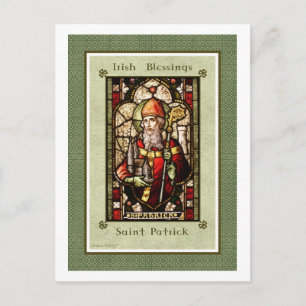 Postal St. Patrick Irish Blessings Postcard