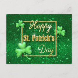 Postal St. Patrick's Day Gold Shamrock