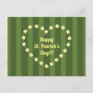 Postal St. Patricks Day Heart