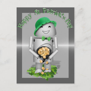 Postal St. Patrick's Day Lucky Lil' Robo-x9
