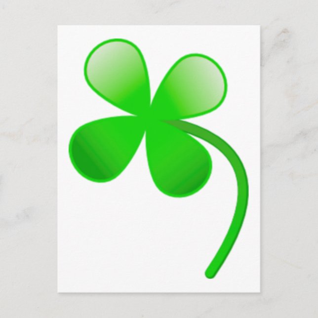 Postal St. Patrick's Day Shamrock (Anverso)