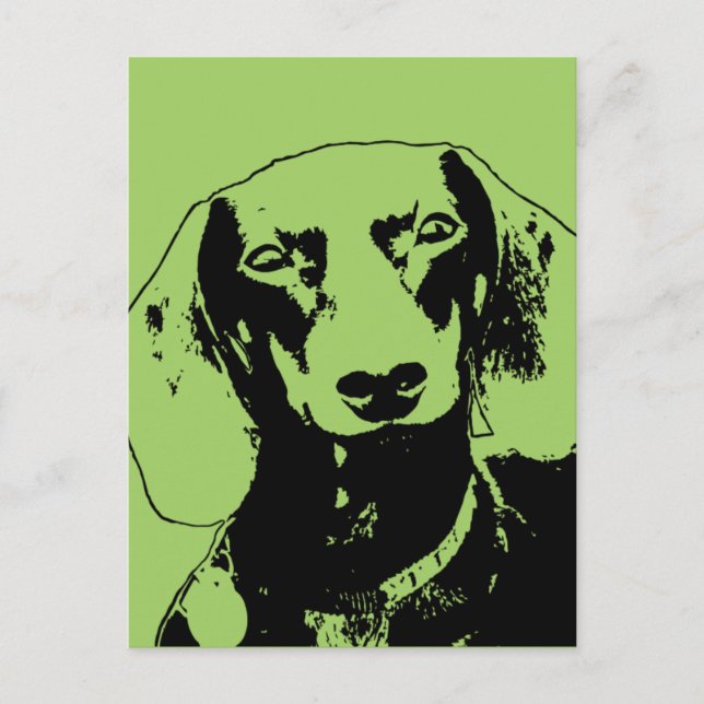 Postal St Patricks Doxie Silhouette - Winston (Anverso)