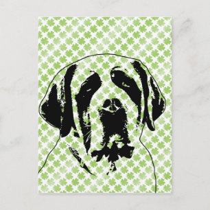 Postal St Patricks - St Bernard Silhouette
