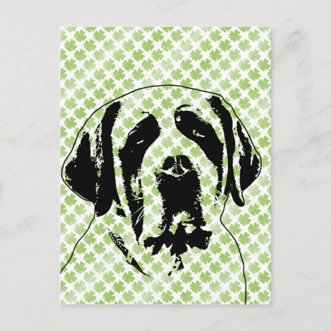 Postal St Patricks - St Bernard Silhouette (Anverso)