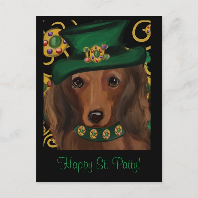 Postal St.Patty Doxie (Anverso)