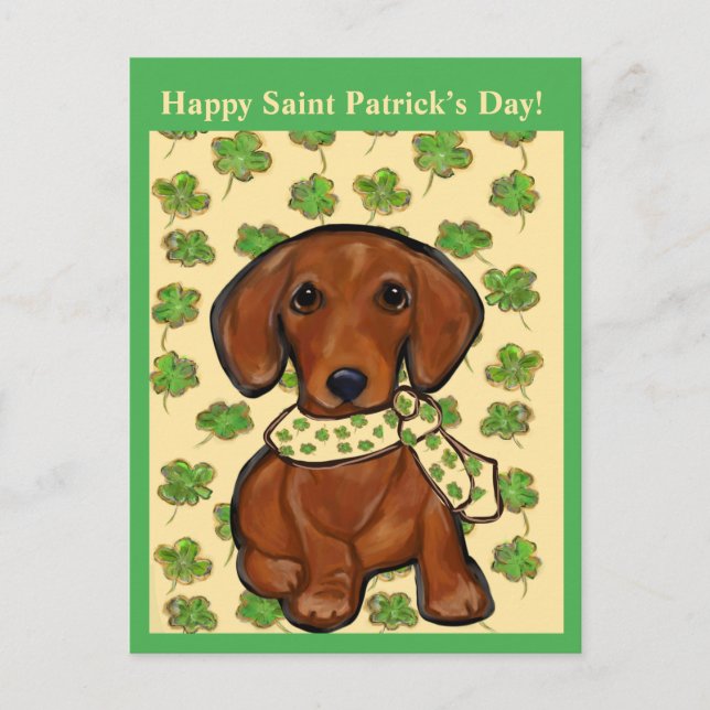 Postal St.Patty Doxie (Anverso)