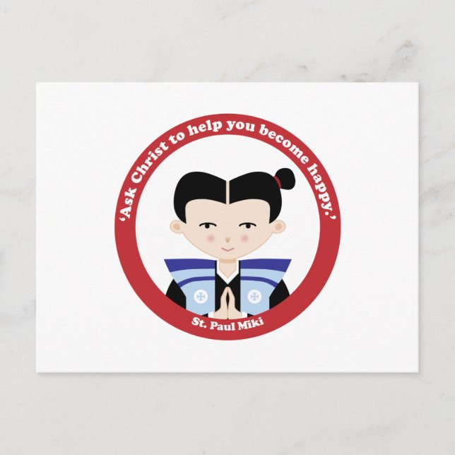 Postal St. Paul Miki (Anverso)