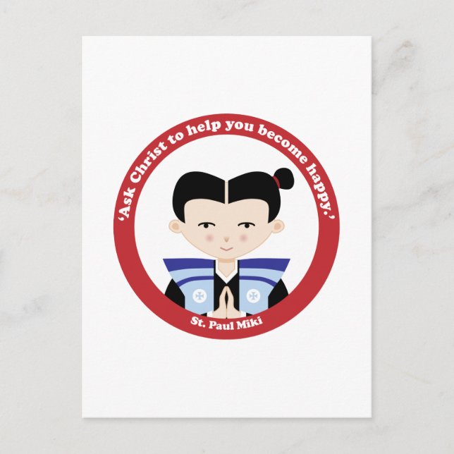 Postal St. Paul Miki (Anverso)