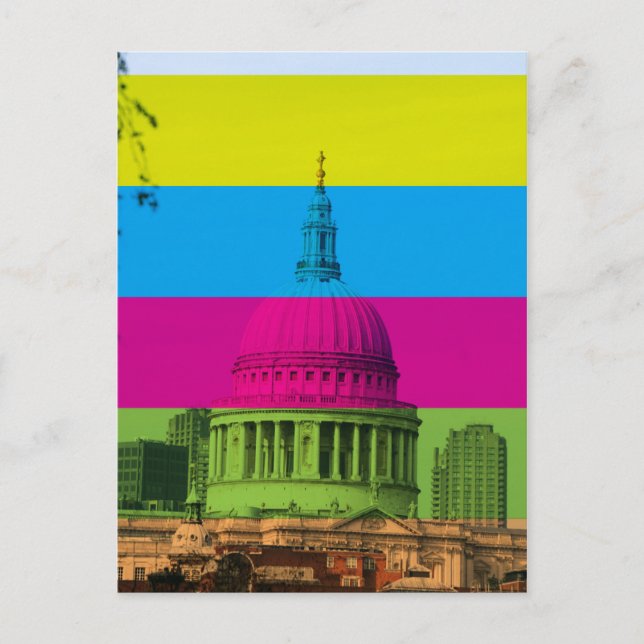 Postal St Pauls en color (Anverso)