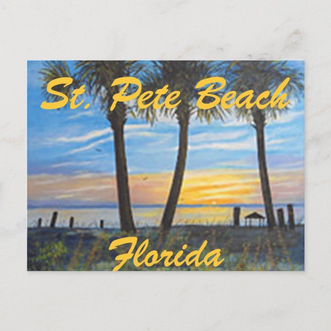 POSTAL "ST. PETE BEACH FLORIDA PALMS " (Anverso)