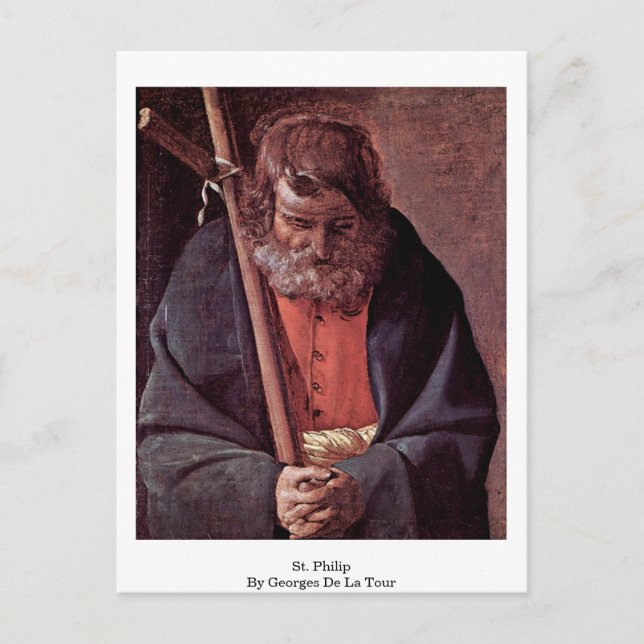 Postal St. Philip De Georges De La Tour (Anverso)