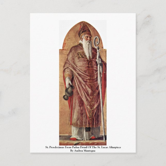 Postal St. Prosdozimus Del Detalle De Padua De St. Lucas (Anverso)
