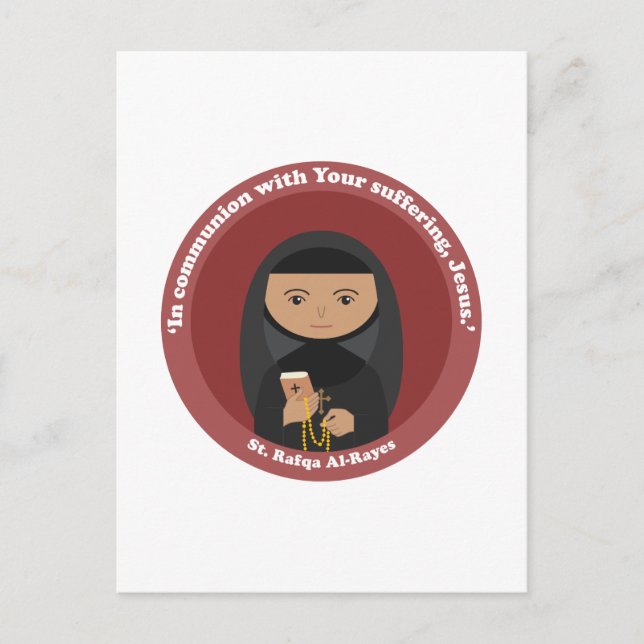 Postal St. Rafqa Al-Rayes (Anverso)