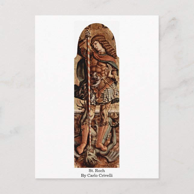 Postal St. Roch Por Carlo Crivelli (Anverso)