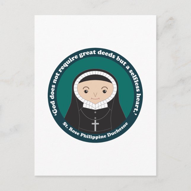 Postal St. Rosa Philippine Duchesne (Anverso)