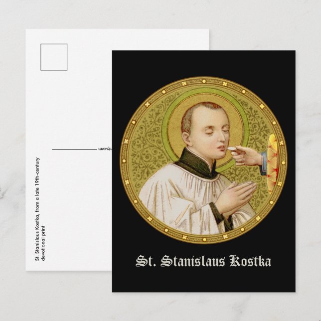 Postal St. Stanislaus (SNV 25) (imagen redonda) Vertical (Anverso / Reverso)