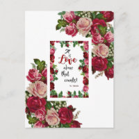 St. Therese Cita Roses Rojos Rosados