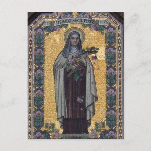 Postal St. Thérèse de Lisieux (Anverso)
