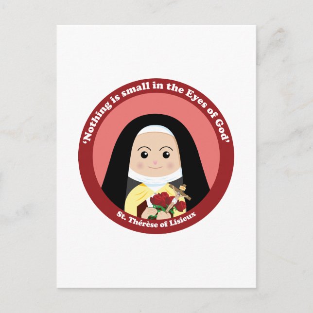 Postal St. Thérèse de Lisieux (Anverso)