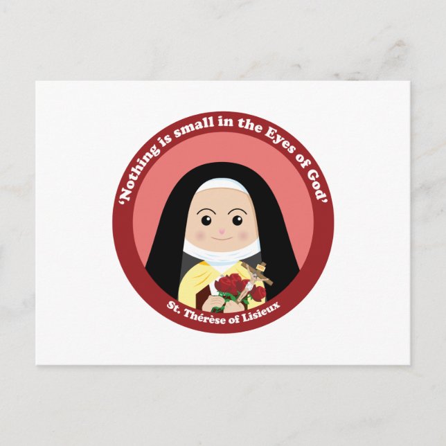Postal St. Thérèse de Lisieux (Anverso)