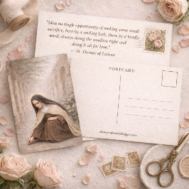 Postal St. Therese de Lisieux "Camino Pequeño" 