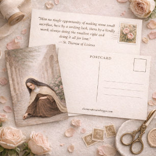 Postal St. Therese de Lisieux "Camino Pequeño" 