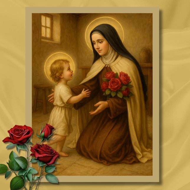 Postal St. Thérèse y el Niño Jesús – Pequeño Camino  (Subido por el creador)