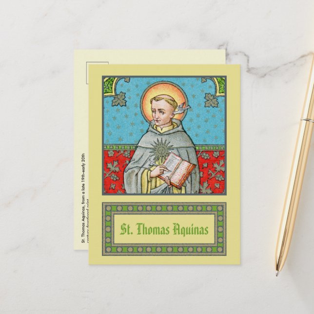 Postal St. Thomas Aquinas (VVP 002) (Anverso/Reverso In Situ)