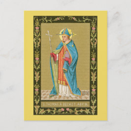 Postal St. Thomas Becket con espada en Miter (P 005)