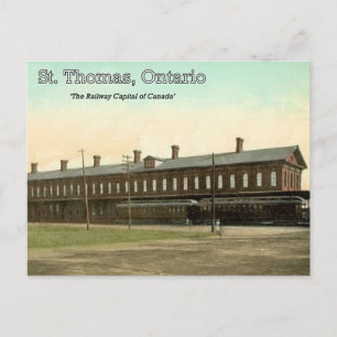 Postal St. Thomas, Ontario - Estación de ferrocarril MC c