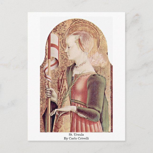 Postal St. Ursula De Carlo Crivelli (Anverso)