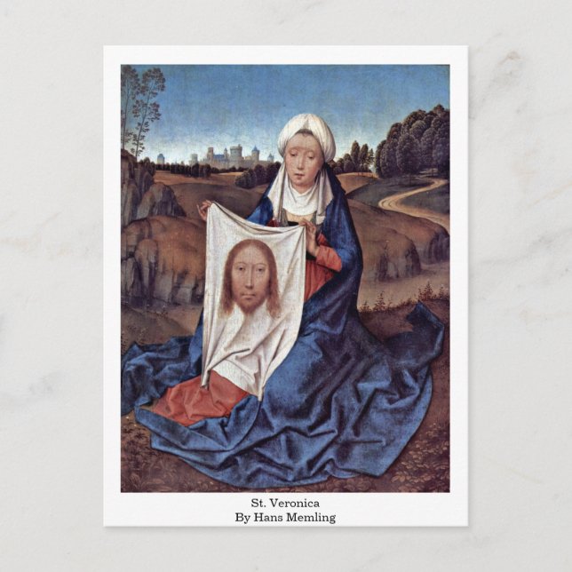 Postal St. Veronica Por Hans Memling (Anverso)