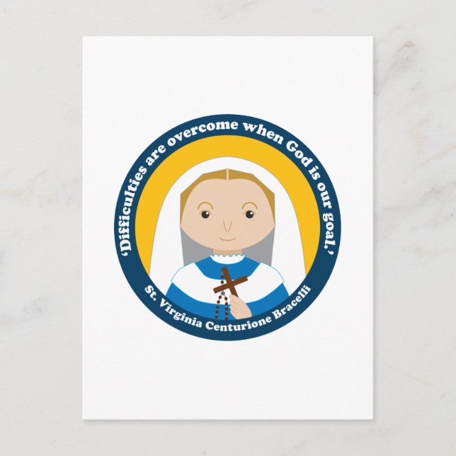 Postal St. Virginia Centurione Bracelli (Anverso)