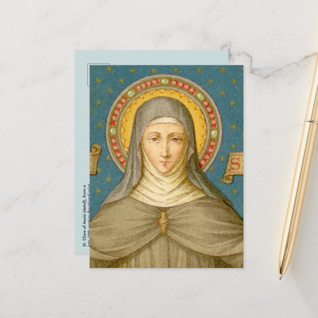 Postal Sta. Clara de Asís (SAU 027a) (Anverso/Reverso In Situ)